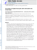 Cover page: Association of neighborhood parks with child health in the United States