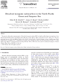 Cover page: Dissolved inorganic radiocarbon in the North Pacific Ocean and Sargasso Sea