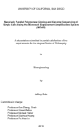 Cover page: Massively Parallel Polymerase Cloning and Genome Sequencing of Single Cells Using the Microwell Displacement Amplification System (MIDAS) /
