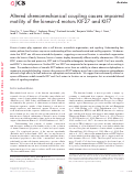 Cover page: Altered chemomechanical coupling causes impaired motility of the kinesin-4 motors KIF27 and KIF7