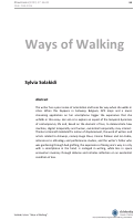Cover page: Ways of Walking
