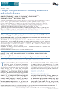 Cover page: Changes in vaginal microbiota following antimicrobial and probiotic therapy