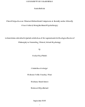 Cover page: Client Perspectives on Clinician Multicultural Competence in Racially and/or Ethically Cross-Cultural, Strengths-Based Psychotherapy