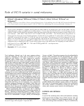 Cover page: Role of MC1R variants in uveal melanoma