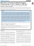 Cover page: Multi-tissue computational modeling analyzes pathophysiology of type 2 diabetes in MKR mice.