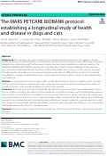 Cover page: The MARS PETCARE BIOBANK protocol: establishing a longitudinal study of health and disease in dogs and cats.