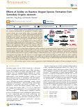 Cover page: Effects of Acidity on Reactive Oxygen Species Formation from Secondary Organic Aerosols