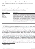 Cover page: An analytical and numerical study of a vertically discretized multi-paddle wavemaker for generating free surface and internal waves