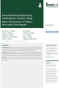 Cover page: Elevated Mood Induced by Subthalamic Nucleus Deep Brain Stimulation: A Video-Recorded Case Report.