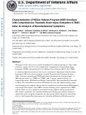 Cover page: Characterization of Million Veteran Program (MVP) enrollees with Comprehensive Traumatic Brain Injury Evaluation (CTBIE) data: An analysis of neurobehavioral symptoms