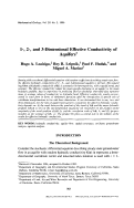 Cover page: 1-, 2-, and 3-dimensional effective conductivity of aquifers