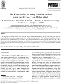 Cover page: The Kondo effect to heavy fermions studied using the de Haas–van Alphen effect