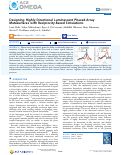 Cover page: Designing Highly Directional Luminescent Phased-Array Metasurfaces with Reciprocity-Based Simulations.