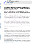 Cover page: Potential Impact and Study Considerations of Metabolomics in Cardiovascular Health and Disease: A Scientific Statement From the American Heart Association.