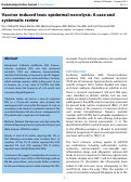 Cover page: Vaccine-induced toxic epidermal necrolysis: A case and systematic review