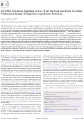 Cover page: MyD88-Dependent Signaling Drives Host Survival and Early Cytokine Production during Histoplasma capsulatum Infection