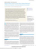 Cover page: Sugar Industry and Coronary Heart Disease Research: A Historical Analysis of Internal Industry Documents