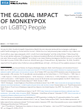 Cover page: The Global Impact of Monkeypox on LGBTQ People