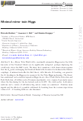Cover page: Minimal mirror twin Higgs