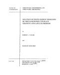 Cover page: Solution of Finite Element Problems by Preconditioned Conjugate Gradient and Lanczos Methods