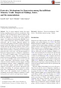 Cover page: Protective Mechanisms for Depression among Racial/Ethnic Minority Youth: Empirical Findings, Issues, and Recommendations