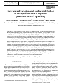 Cover page: Interannual variation and spatial distribution of decapod larvae in a region of persistent coastal upwelling