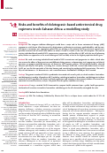 Cover page: Risks and benefits of dolutegravir-based antiretroviral drug regimens in sub-Saharan Africa: a modelling study