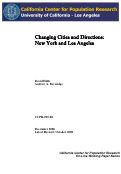 Cover page: Changing Cities and Directions: New York and Los Angeles