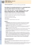 Cover page: Recruitment of community pharmacies in a randomized trial to generate patient referrals to the tobacco quitline