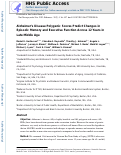 Cover page: Alzheimer’s Disease Polygenic Scores Predict Changes in Episodic Memory and Executive Function Across 12 Years in Late Middle Age