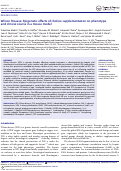 Cover page: Wilson Disease: Epigenetic effects of choline supplementation on phenotype and clinical course in a mouse model