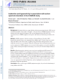 Cover page: Inattention and hyperactivity in association with autism spectrum disorders in the CHARGE study