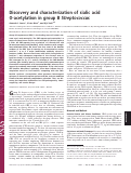 Cover page: Discovery and characterization of sialic acid O-acetylation in group B Streptococcus