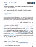 Cover page: Exosome-Mediated Benefits of Cell Therapy in Mouse and Human Models of Duchenne Muscular Dystrophy.