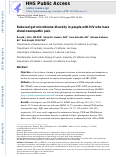 Cover page: Reduced Gut Microbiome Diversity in People With HIV Who Have Distal Neuropathic Pain