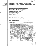 Cover page: Monitoring and data analysis for the Vadose zone monitoring system (VZMS), McClellan AFB - Quarterly Status Report - August 1997