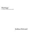 Cover page: Heritage