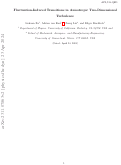 Cover page: Fluctuation-induced transitions in anisotropic two-dimensional turbulence