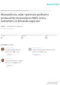 Cover page: Munumbicins, wide-spectrum antibiotics produced by Streptomyces NRRL 30562, endophytic on Kennedia nigriscans