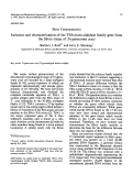 Cover page: Isolation and characterization of the TSA/trans-sialidase family gene from the Silvio strain of Trypanosoma cruzi