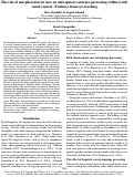 Cover page: The role of morphosyntactic cues on anticipatory sentence processing within a rich visual context: Evidence from eye-tracking