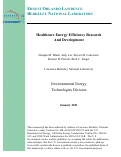 Cover page: Healthcare Energy Efficiency Research and Development