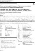 Cover page: Rescue liver re-transplantation after graft loss due to severe rejection in the setting of pre-transplant nivolumab therapy