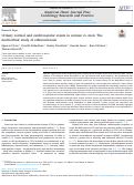 Cover page: Urinary cortisol and cardiovascular events in women vs. men: The multi-ethnic study of atherosclerosis