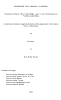 Cover page: Traumatized subjects : horror film and the legacy of mass extermination in post-dictatorship Spain