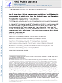 Cover page: North American clinical management guidelines for hidradenitis suppurativa: A publication from the United States and Canadian Hidradenitis Suppurativa Foundations Part I: Diagnosis, evaluation, and the use of complementary and procedural management
