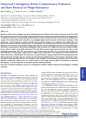 Cover page: Historical Contingency Drives Compensatory Evolution and Rare Reversal of Phage Resistance