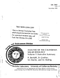 Cover page: ANALYSIS OF THE CALIFORNIA SOLAR RESOURCE