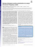 Cover page: Enhanced dynamic nuclear polarization via swept microwave frequency combs