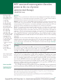 Cover page: HIV-associated neurocognitive disorders persist in the era of potent antiretroviral therapy